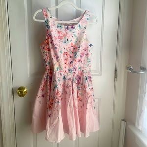 Lauren Conrad pink floral dress size 10